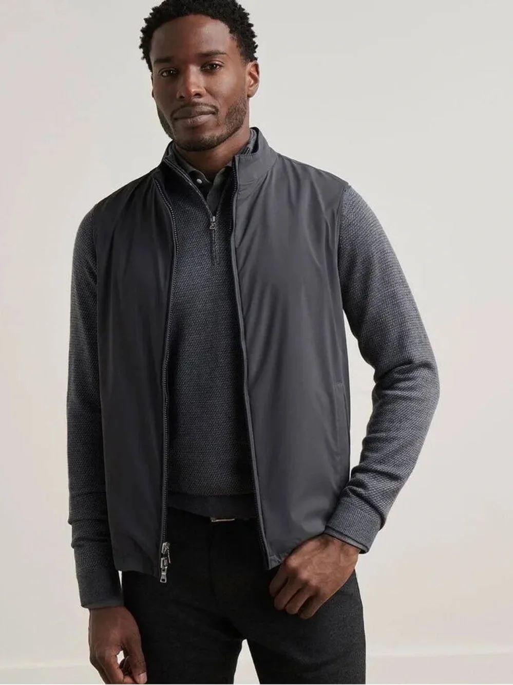 NWT Peter Millar Ryder Reversible Vest: Iridium (Small)